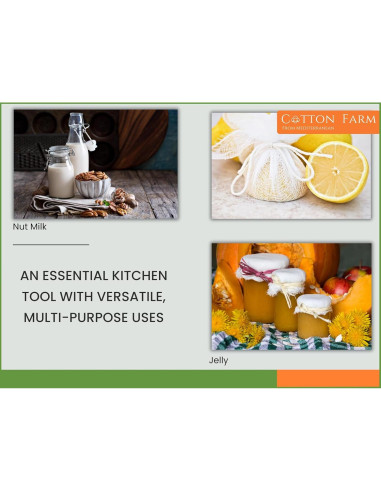 Pano de Queso Algodón Farm 91x91 cm Grado 100 Reutilizable