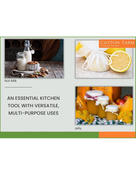 Pano de Queso Algodón Farm 91x91 cm Grado 100 Reutilizable