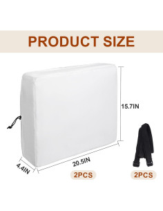 Paquete de 2 fundas para aire acondicionado Nkiy Quen 52x40 cm 2