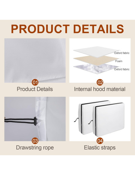 Paquete de 2 fundas para aire acondicionado Nkiy Quen 52x40 cm