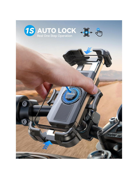 Soporte para Teléfono de Motocicleta JOYROOM JR-498 - Antichoque 2025 Soporte para Teléfono de Motocicleta JOYROOM JR-498 - Antichoque 2025