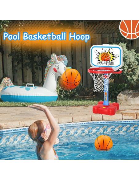 Canasta de Baloncesto Ajustable Flyart 4 en 1 para Niños