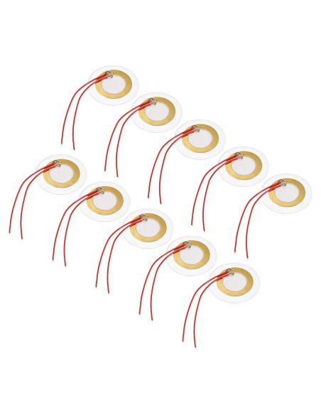 Discos Piezoeléctricos uxcell 35mm para Guitarra y Batería - 10 Pcs