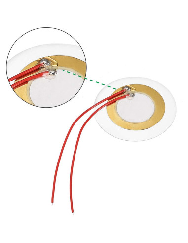 Discos Piezoeléctricos uxcell 35mm para Guitarra y Batería - 10 Pcs