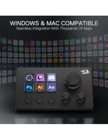 Controlador de Transmisión Redragon SS551 - Pad Macro Todo en Uno