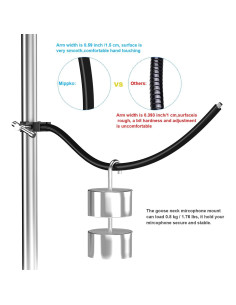 Soporte de Micrófono Cuello de Ganso MK0108 Ajustable 50 cm 2