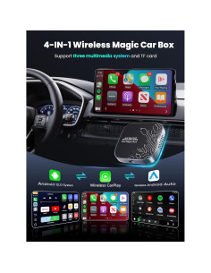 Adaptador Inalámbrico 4-en-1 ByteWave para CarPlay y Android Auto 2