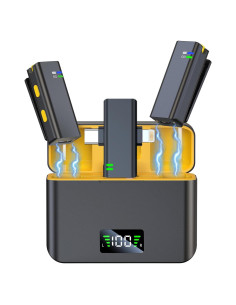 Micrófono Inalámbrico Lavalier EZColoris M200 - 35H Batería, USB-C