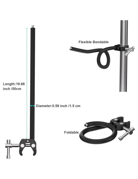 Soporte de Micrófono Cuello de Ganso MK0108 Ajustable 50 cm