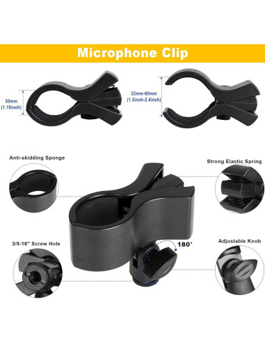 Soporte de Micrófono Cuello de Ganso MK0108 Ajustable 50 cm