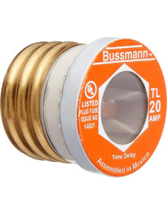 Fusibles Bussmann BP/TL-20 20A Tiempo de Retraso - Paquete 3 2