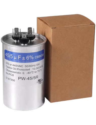 Paquete de 2 Capacitores de Arranque 45+5uF CBB65 UMLIFE