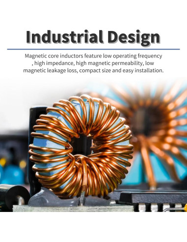Kit 2 Pcs Inductor Toroide 100uH 0.8mm FOCMKEAS