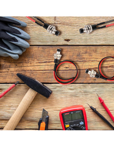 12 Interruptores Pulsadores Momentáneos 7mm Salbsever 12V