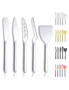 Juego de cuchillos para queso Berglander 5 piezas acero inoxidable