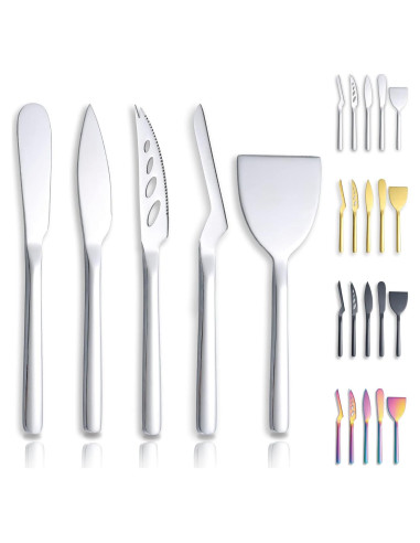 Juego de cuchillos para queso Berglander 5 piezas acero inoxidable
