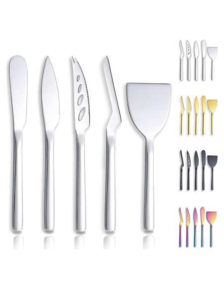 Juego de cuchillos para queso Berglander 5 piezas acero inoxidable