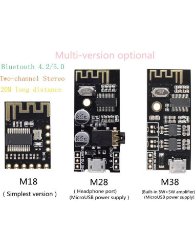 Placa Receptora de Audio Bluetooth Inalámbrico hiBCTR M18 4.2