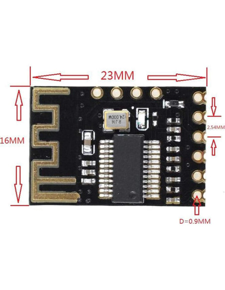 Placa Receptora de Audio Bluetooth Inalámbrico hiBCTR M18 4.2