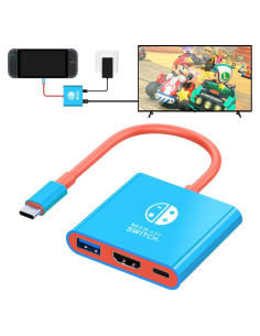 Adaptador USB C a HDMI DUEQID para Switch 2 4K 100W