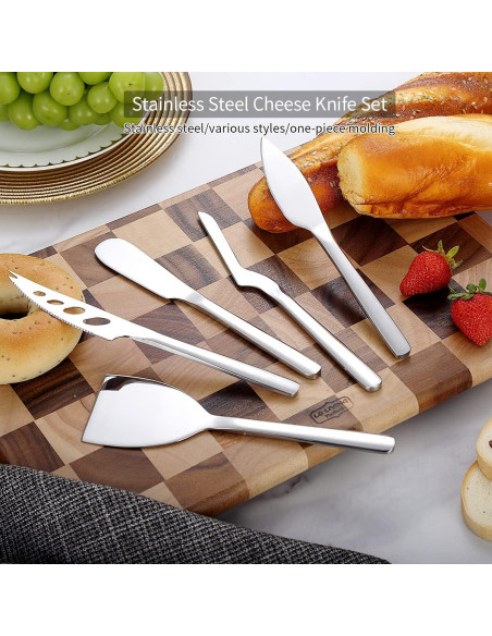 Juego de cuchillos para queso Berglander 5 piezas acero inoxidable