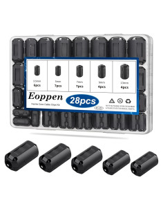 Clip de Núcleo de Ferrita Eoppen 28 Piezas 3.5-13mm RFI EMI
