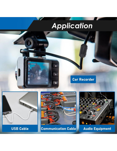 Clip de Núcleo de Ferrita Eoppen 28 Piezas 3.5-13mm RFI EMI