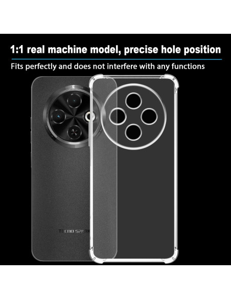 Funda TPU Transparente USTIYA para Tecno Spark 30C 4G Funda TPU Transparente USTIYA para Tecno Spark 30C 4G