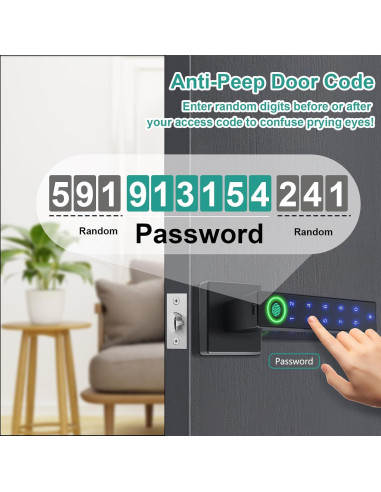 Cerradura Inteligente Goluckog con Huella Dactilar y Teclado