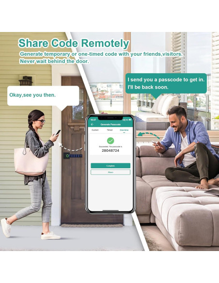 Cerradura Inteligente Goluckog con Huella Dactilar y Teclado