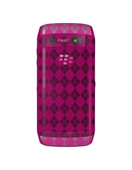 Funda Luxe Argyle Rosa Brillante Amzer para BlackBerry Pearl 9100