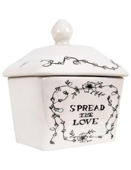 Plato de Mantequilla Creative Co-Op con Tapa 17.15x10.16cm