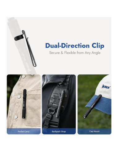 Linterna de bolígrafo WUBEN PL01 650 lúmenes recargable