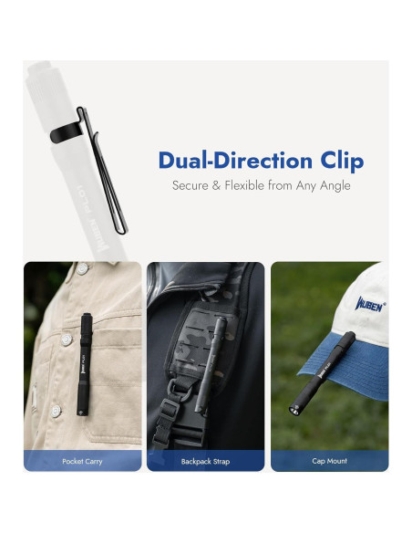 Linterna de bolígrafo WUBEN PL01 650 lúmenes recargable