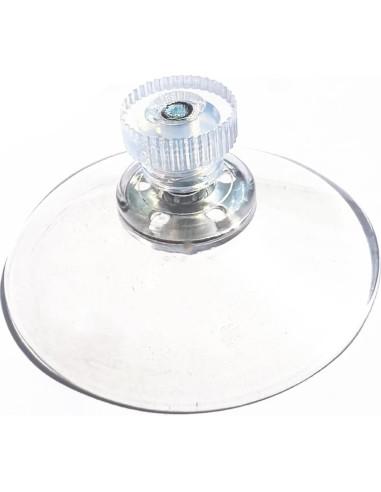 10 Ventosas de PVC Transparentes 41mm Bnafes para Pared