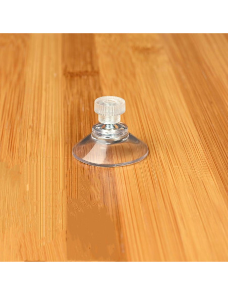 10 Ventosas de PVC Transparentes 41mm Bnafes para Pared