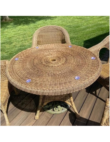 10 Ventosas de PVC Transparentes 41mm Bnafes para Pared