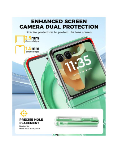 Funda delgada GooseBox para Motorola Razr 2024/2025 - Antirayaduras