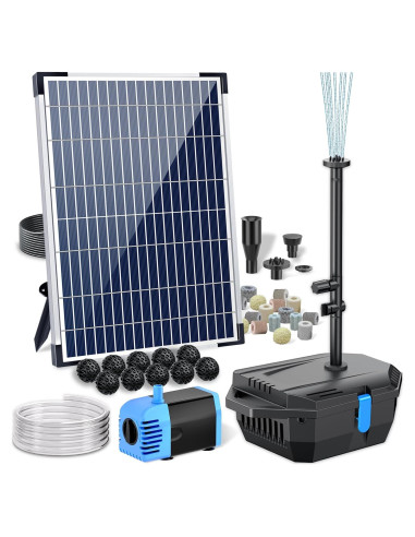 Filtro de Estanque Solar POPOSOAP 12W con Bomba 160GPH