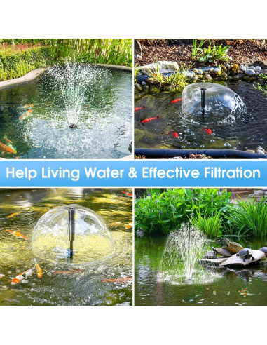 Filtro de Estanque Solar POPOSOAP 12W con Bomba 160GPH