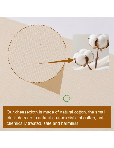 15 Paños de Queso Reutilizables FUMILE 50.8x50.8 cm Algodón Orgánico