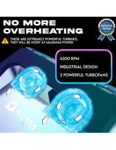 KLIM Everest Pad de Refrigeración para Laptop 14" a 17.3" 2