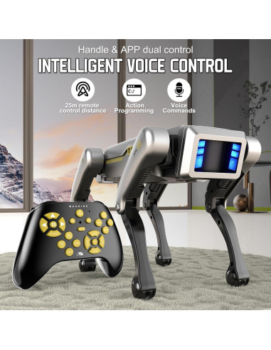 Perro Robot Inteligente SMARTECH Gris - Juguete STEM Programable