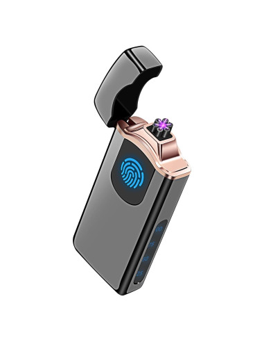 Encendedor de Plasma Triple Arco Lesbri Recargable USB Negro