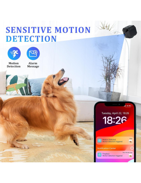 Cámara Mini STROBEAM HD con Visión Nocturna y Detección de Movimiento