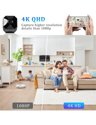 Cámara Mini STROBEAM HD con Visión Nocturna y Detección de Movimiento