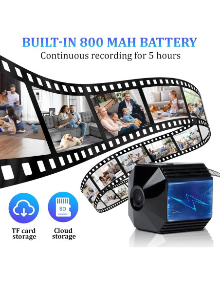 Cámara Mini STROBEAM HD con Visión Nocturna y Detección de Movimiento