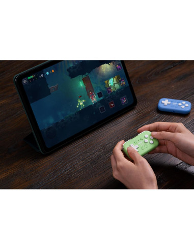 Controlador Mini Bluetooth 8BitDo Pocket Verde para Switch y Android