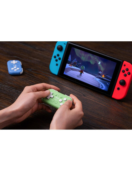 Controlador Mini Bluetooth 8BitDo Pocket Verde para Switch y Android