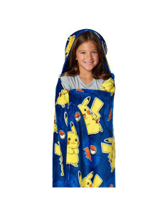 Manta con Capucha 3D Pokemon Liga de Rayos Northwest 127x101.6cm